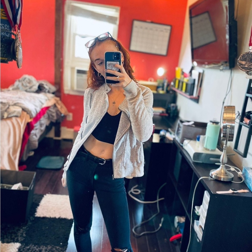 Gray zip up - Picture 10 of 13
